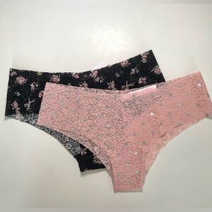 New - PINK No Show Panties Set of 2